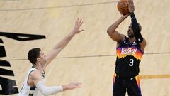 The Phoenix Suns take the NBA FInals series opener over the MIlwaukee Bucks. Chris Paul led the way in the second half as the Suns cruised to victory.