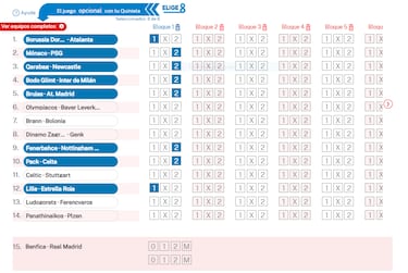 Elige 8 de La Quiniela jornada 43 - 17/2/26 
