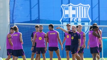 The German coach will be without Gavi as they travel to Madrid with much talk about the state of the pitch ahead of the game.