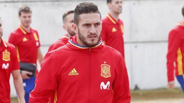 Koke con la Selección.