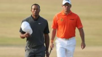 Tiger Woods y Lee Westwood.