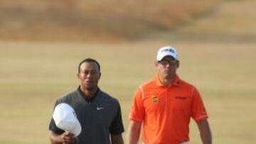 Tiger Woods y Lee Westwood.