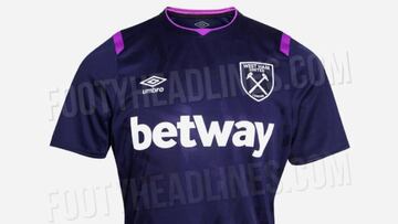 Se filtró el tercer kit del West Ham para la temporada 2019-20