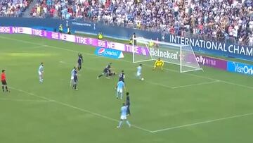 Está 'on fire': amago escandaloso de Brahim Díaz que acabó en gol