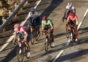 Hugh Cathy, Richard Carapaz, Roglic y Enric Mas