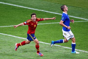 En la final de la Eurocopa 2012 disputada en el Estadio Olímpico de Kiev (Ucrania) el domingo 1 de julio de 2012, Alba fue uno de los goleadores del encuentro.  El lateral anotó el 2-0 tras una gran jugada del de Hospitalet.