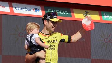 Van Aert: “Es una suerte ganar con mi familia presente en meta”