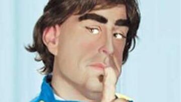 Alonso ya tiene su réplica en látex.