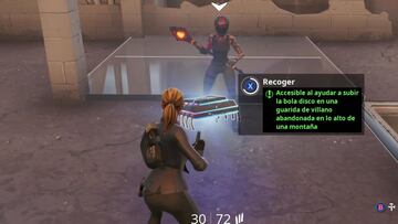 Fortnite Battle Royale: cómo conseguir el Fortbyte #53 al ayudar a subir la bola disco en una guarida de villano abandonada en lo alto de una montaña