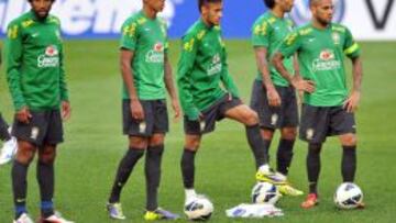 Entrenamiento de Brasil.