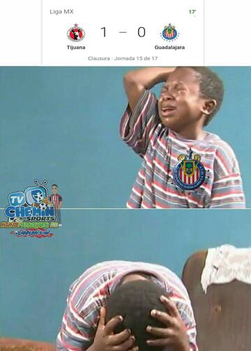 Los memes disfrutan la derrota de Chivas en la Liga MX