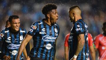 during the game Queretaro vs FC Juarez, corresponding to the 16th round match of the Torneo Guard1anes Clausura 2021 of the Liga BBVA MX, at La Corregidora Stadium, on April 25, 2021.
 
 &amp;lt;br&amp;gt;&amp;lt;br&amp;gt;
 
 durante el partido Queretaro