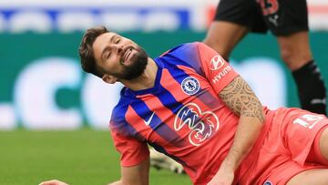Soccer Football - Premier League - Newcastle United v Chelsea - St James' Park, Newcastle, Britain - November 21, 2020 Chelsea's Olivier Giroud reacts Pool via REUTERS/Lindsey Parnaby EDITORIAL USE ONLY. No use with unauthorized audio, video, da