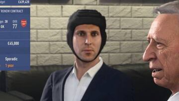 Peter Cech se burla de su aspecto en FIFA 19