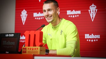 04-06-25. JONATHAN DUBASIN, MEJOR JUGADOR DEL SPORTING EN LA TEMPORADA 2025-2026 A JUICIO DE LOS AFICIONADOS.