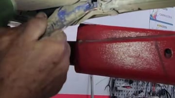 Un mecánico se pone a inspeccionar un coche por debajo y lo que se encuentra escondido es un sorpresón