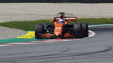 Fernando Alonso con el McLaren en Austria.