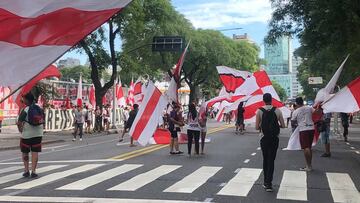 River fue despedido con un conmovedor banderazo