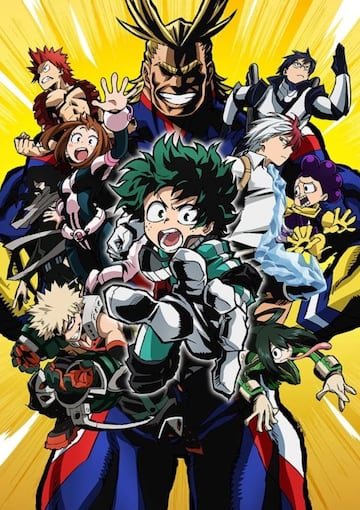 Arte oficial de la temporada 1 del anime de My Hero Academia