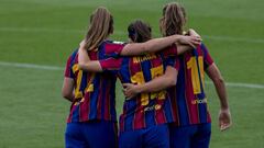 Jugadoras del Bar&ccedil;a.