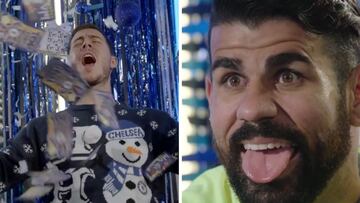 Chelsea players celebrate Christmas in jolly club video