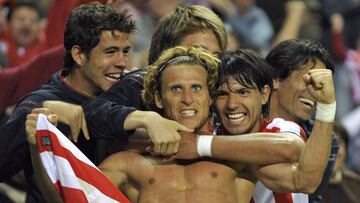 Forlán y el Kun Agüero.