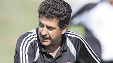 <b>AL MANDO. </b>Mariano García Remón dirigió su primer entrenamiento en la Ciudad Deportiva.