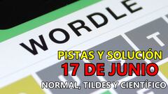 Wordle en español, científico y tildes para el reto de hoy 17 de junio: pistas y solución