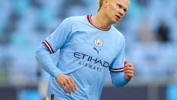 Erling Haaland of Manchester City during the friendly match between Manchester City and Girona