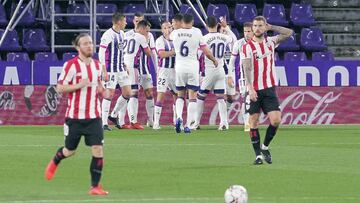 Valladolid. 08/11/2020. PHOTOGENIC/Pablo Requejo. F&Atilde;&ordm;tbol, Estadio Jos&Atilde;&copy; Zorrilla, partido de La Liga Santander temporada 2020/2021 entre el Real Valladolid y el Athletic Club de Bilbao. Gol de Orellana