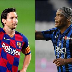 Messi y Muriel, los goleadores sudamericanos de las 5 grandes