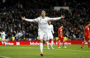 4-0. Cristiano Ronaldo celebró el cuarto gol.