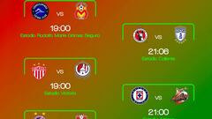 Fechas y horarios de la jornada 6 del Clausura 2019 de la Copa MX