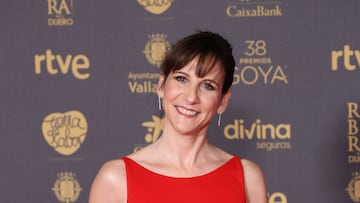 La actriz Malena Alterio, vestida de Lorenzo Caprile.