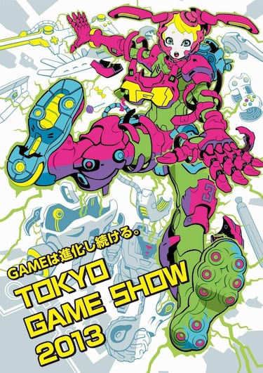 Arte urbano en el cartel del Tokyo Game Show 2015