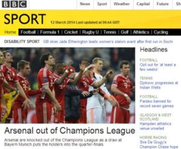 Portadas de la prensa extranjera