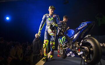 Rossi, durante la presentación del Movistar Yamaha.