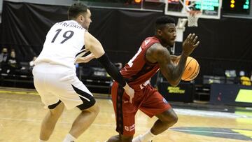 Dylan Ennis, durante el partido de laChampions FIBA que ha enfrentado al Nizhni N&oacute;vgorod y al Casademont Zaragoza