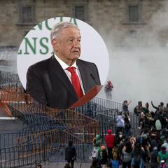 AMLO condena actos de violencia por marcha de aborto legal