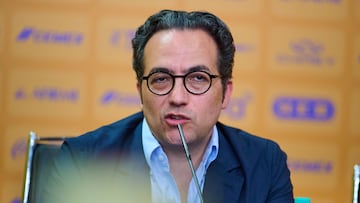Mauricio Culebro during the presentation of the new reinforcement of the Tigres UANL Team as part of the Torneo 2025 Apertura of the Liga BBVA MX, at the University Stadium, on July 25, 2025, in Monterrey, Nuevo Leon, Mexico
