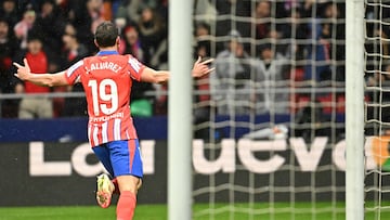 Julián tras hacer el 1-0 al Athletic.