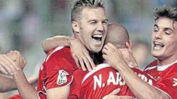 <b>MERECIDO. </b>El empuje y la calidad del Real Murcia sirvió para que el equipo de Alcaraz le diera la vuelta al marcador ante el Castellón.