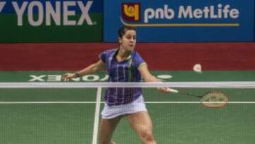 Carolina Marín, en el Abierto de la India.