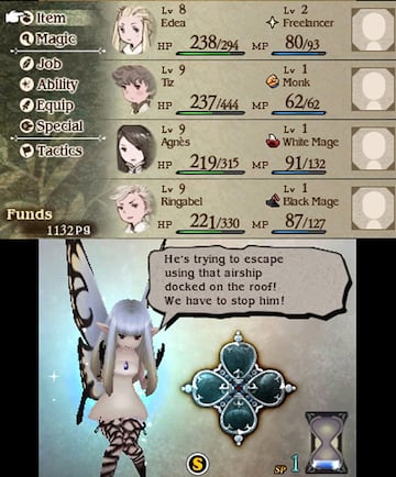 Captura de pantalla - Bravely Default: Flying Fairy (3DS)