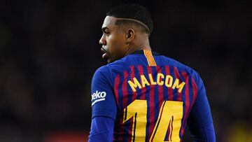 Barcelona's Malcom out of action after Copa del Rey injury