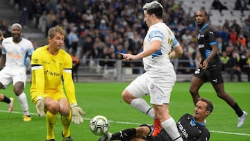 Samir Nasri durante el partido ben&eacute;fico entre el Olympique de Marsella y Unicef.