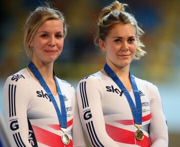 With medal, acceptable | Jess Varnish (R)