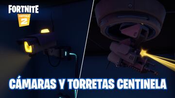 Fortnite Cap&iacute;tulo 2 - Temporada 2 | Desaf&iacute;o de Juicio de TNTina: destruye c&aacute;maras o torretas centinela