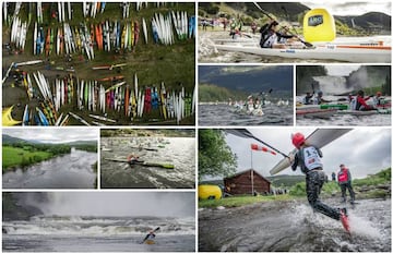 La prueba de Kayak, en su categoría River, incluye 25 Km a través de rápidos, cataratas, aguas bravas y el lago Åre, cuyas condiciones climatológicas cambiantes y los fuertes vientos que lo azotan hace que sea una de las secciones duras de la regata.