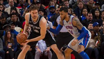 San Antonio gana en Detroit y Porzingis brilla ante New Orleans